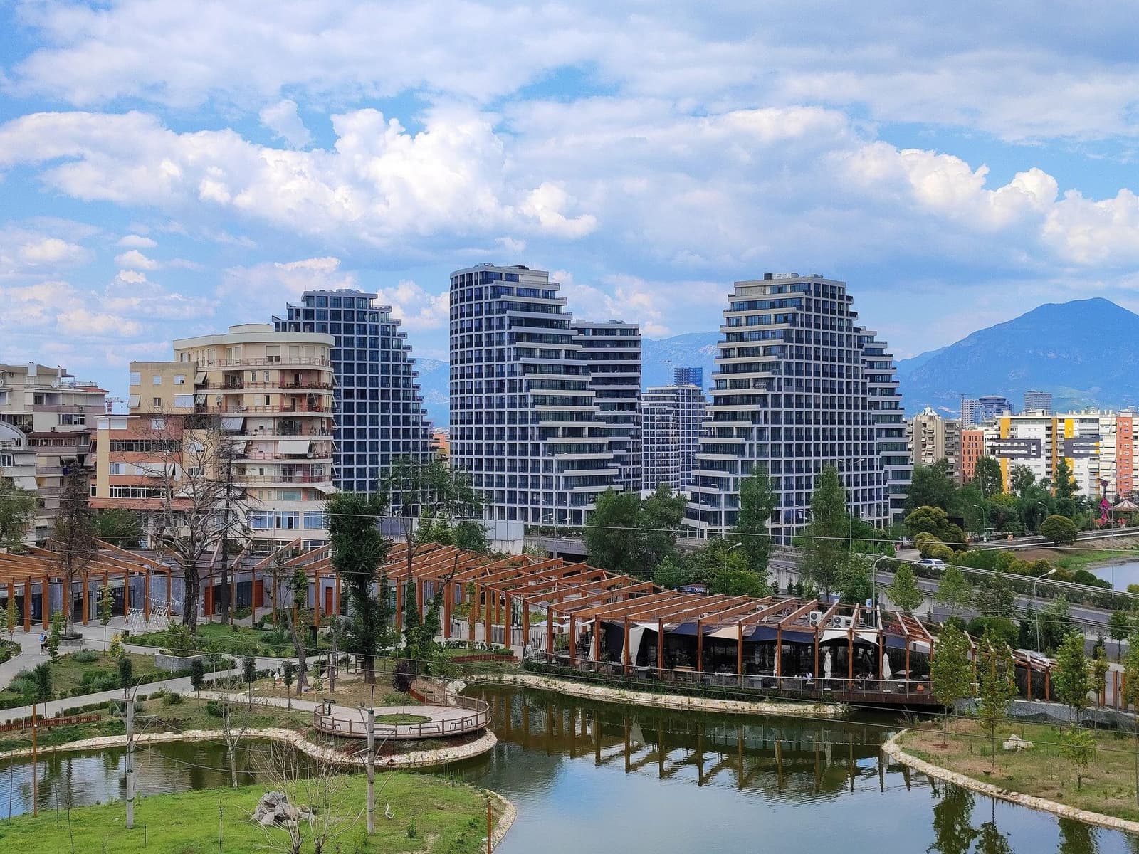 New apartment buildings in Tirana