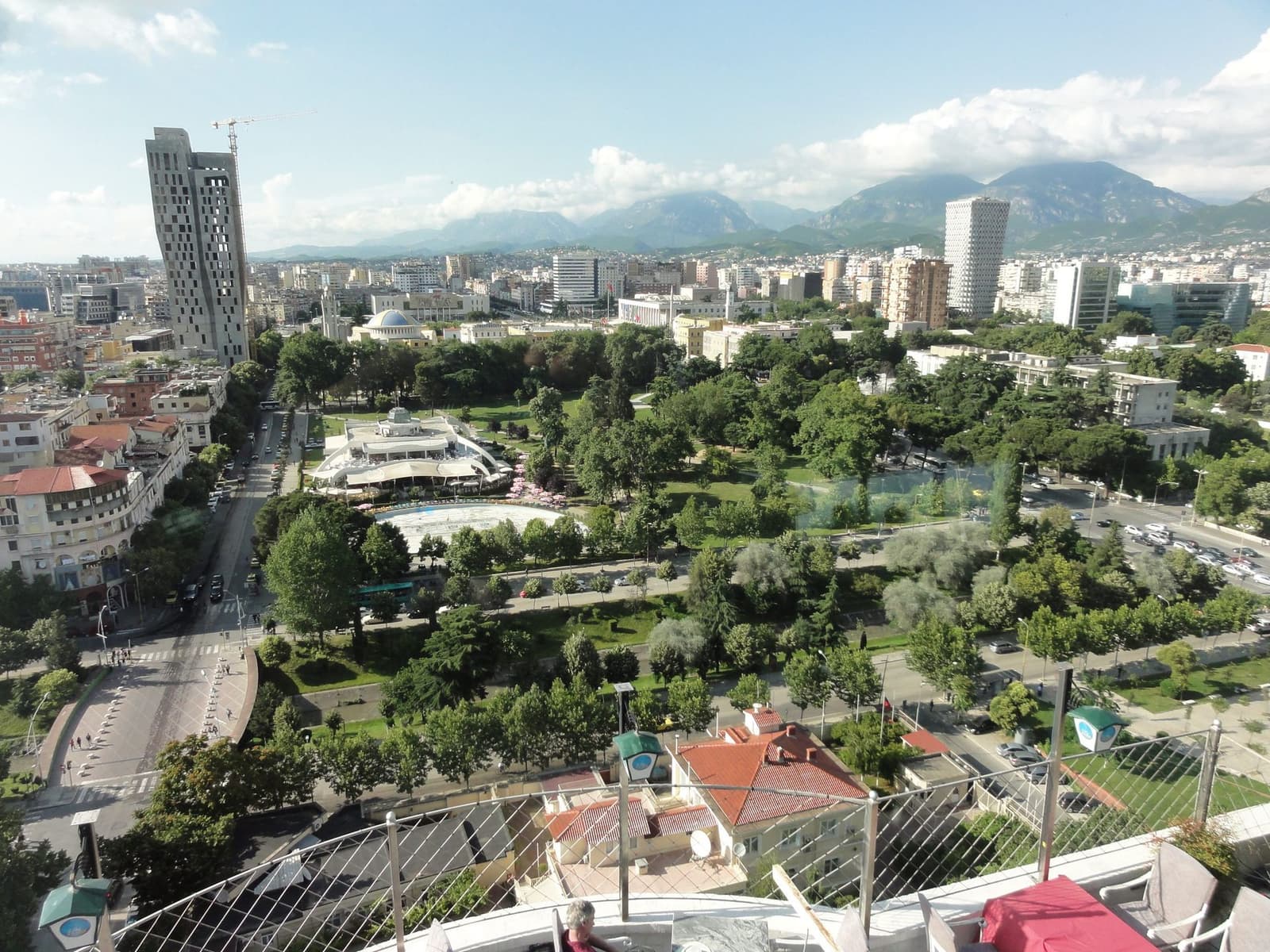 Tirana seen from above