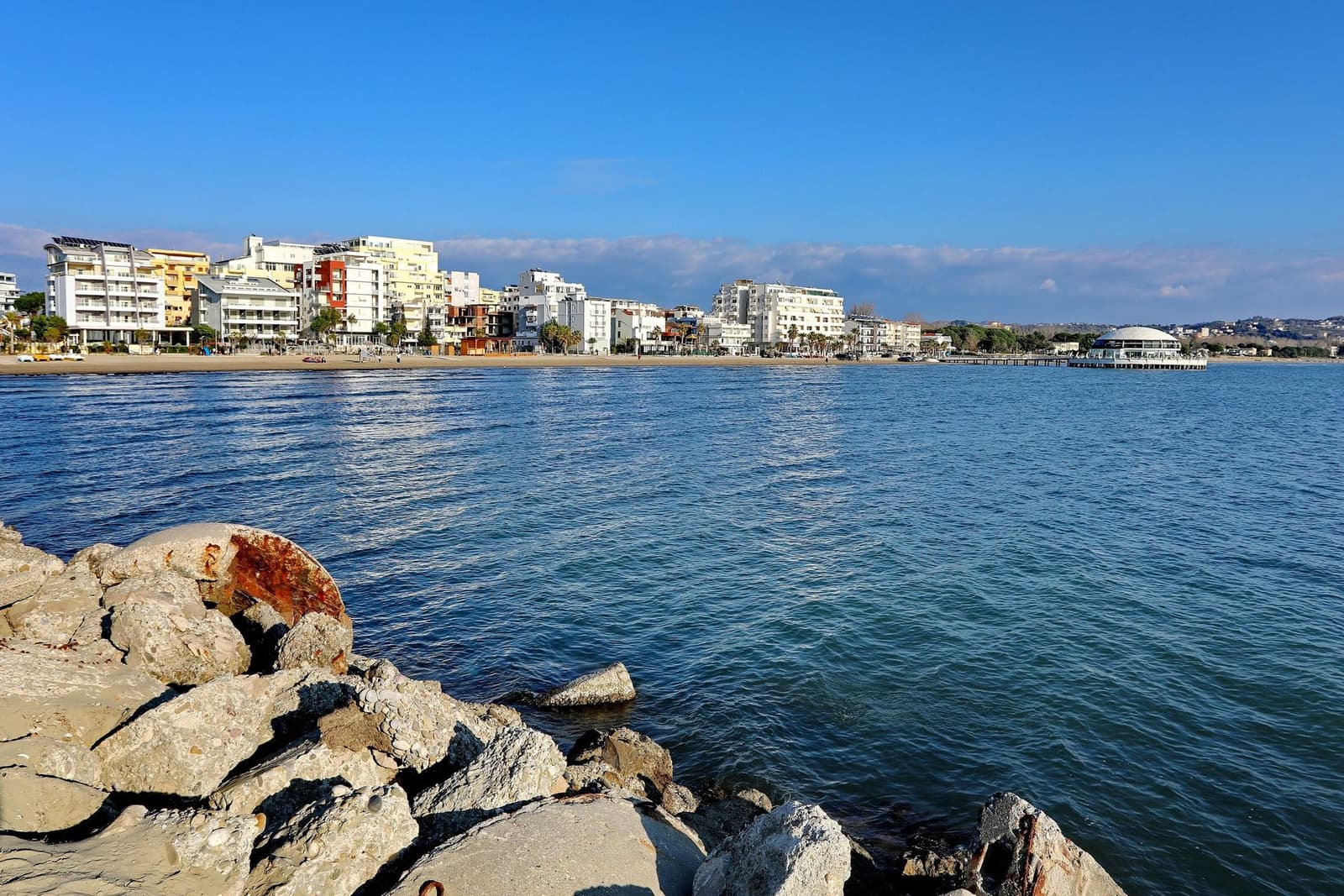 The beach at Durrës